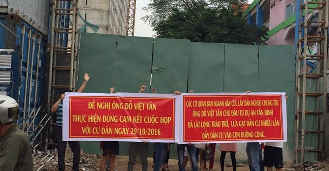 Chậm giao nhà, chủ đầu tư dự án Tân Bình Apartment hứa rồi... để đấy